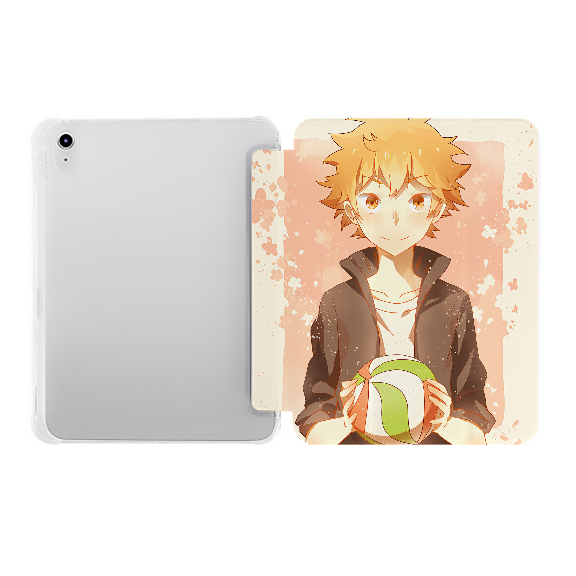 （画像用） ハイキュー!! Haikyu!! IPad ケース ペン収納付き 三つ折りスタンド PUレザー×シリコン 対応機種9.5/10.5/10.9インチ